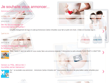 Tablet Screenshot of blog.annonces-cartes-virtuelles.net